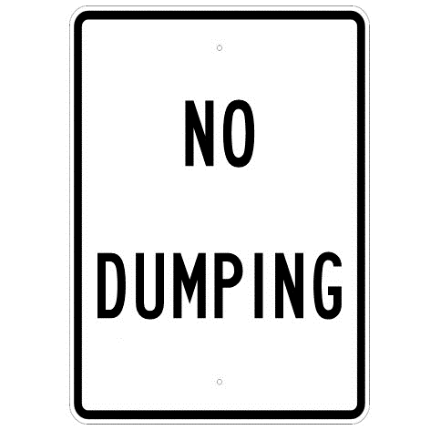 No Dumping Sign - U.S. Signs and Safety