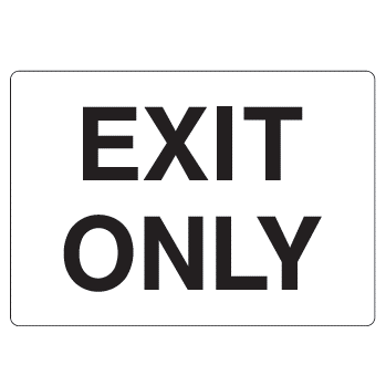 Exit Only Sign - U.S. Signs and Safety - 1