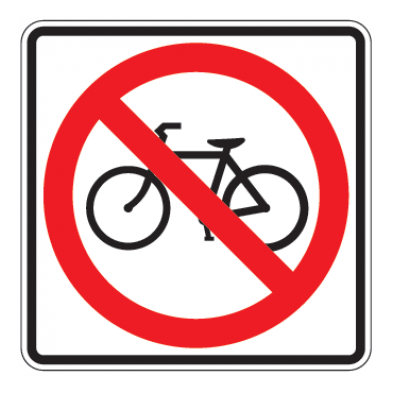No Bicycles Symbol Sign - U.S. Signs and Safety