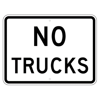 No Trucks Sign - U.S. Signs and Safety
