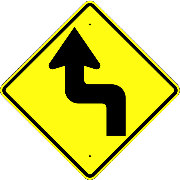 Reverse Turn Left Symbol Sign - U.S. Signs and Safety