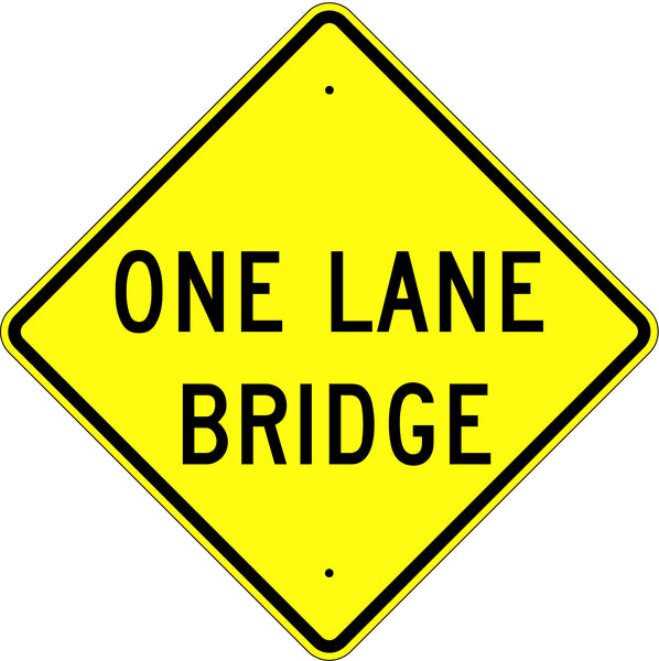 One Lane Bridge Sign - U.S. Signs and Safety