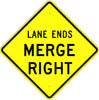 Lane Ends Merge Sign - U.S. Signs and Safety - 2