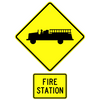 Fire Station Crossing Symbol Sign - U.S. Signs and Safety - 2