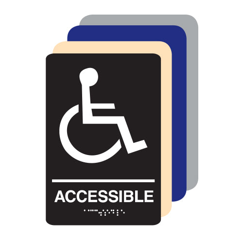 Accessible ADA Restroom Sign