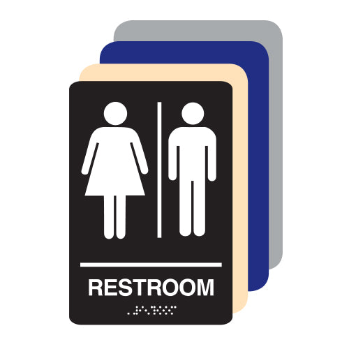 Unisex ADA Restroom Sign