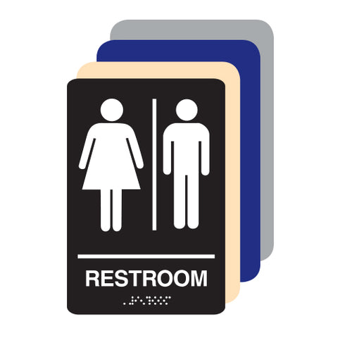 Unisex ADA Restroom Sign