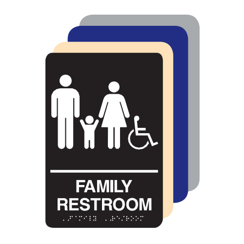 Family Accessible ADA Restroom Sign
