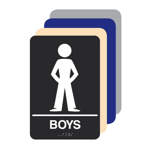 Boys ADA Restroom Sign