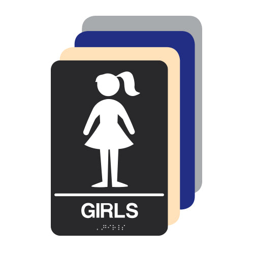 Girls ADA Restroom Sign