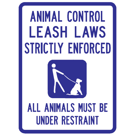 Animal Control Leash Law Strictly Enforced Sign - U.S. Signs and Safety