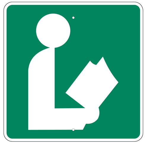 Library Symbol Sign - U.S. Signs and Safety