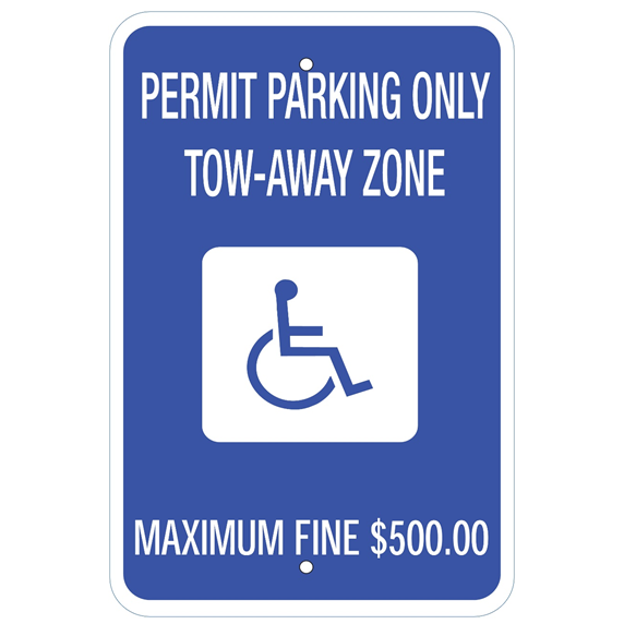 Georgia-Permit Parking Only Sign - U.S. Signs and Safety