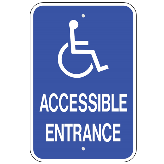 Handicap Accessible Entrance Sign - U.S. Signs and Safety