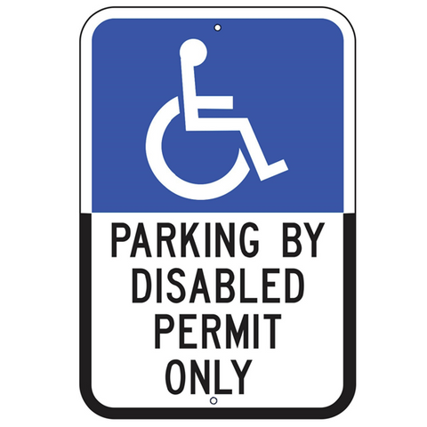 Florida-Parking By Disabled Permit Only Sign - U.S. Signs and Safety