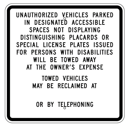 California-Unauthorized Vehicles Parking Sign - U.S. Signs and Safety