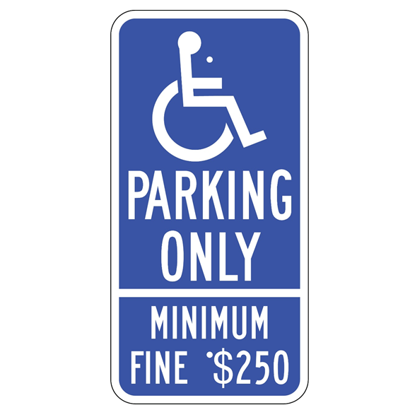 California-Handicap Parking Only Sign - U.S. Signs and Safety