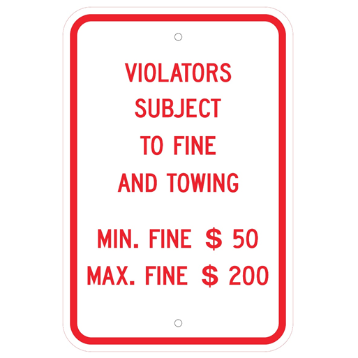 Pennsylvania-Violators Parking Sign - U.S. Signs and Safety