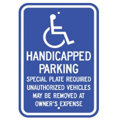 Massachusetts-Handicap Parking Sign - U.S. Signs and Safety