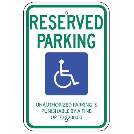 Tennessee-Reserved Parking Sign - U.S. Signs and Safety