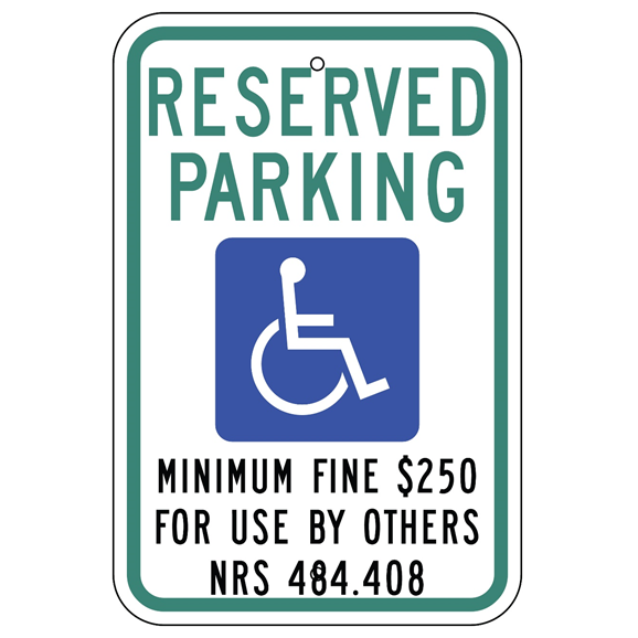 Nevada-Reserved Parking Sign - U.S. Signs and Safety