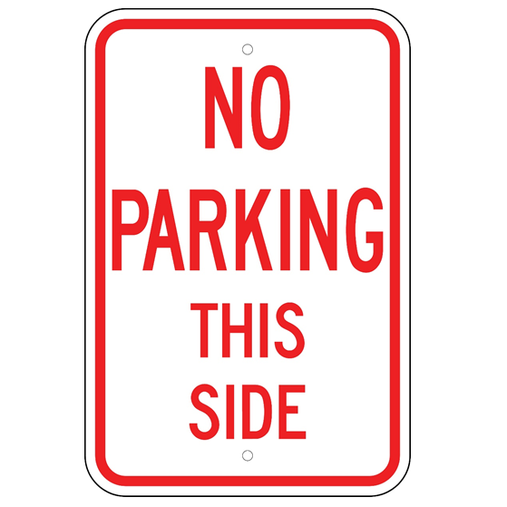 No Parking This Side Sign - U.S. Signs and Safety