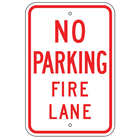 No Parking Fire Lane Sign - U.S. Signs and Safety