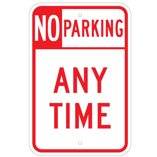 No Parking Any Time Sign - U.S. Signs and Safety