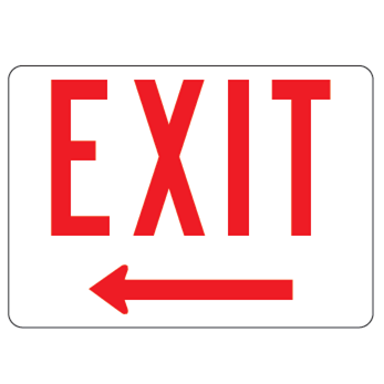 Exit Left Arrow Sign - U.S. Signs and Safety - 1