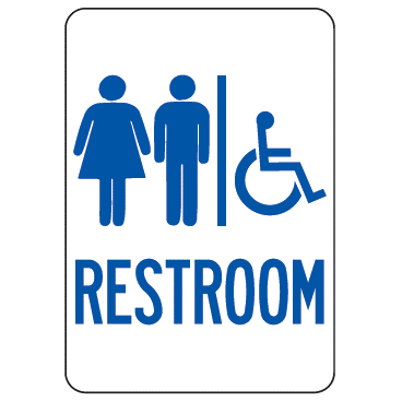 Restroom Handicapped Sign - U.S. Signs and Safety