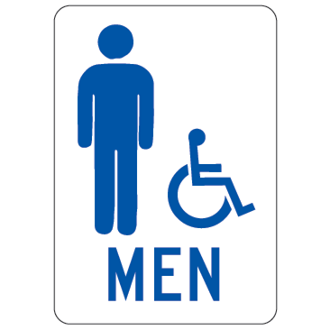 Men Handicapped Sign - U.S. Signs and Safety
