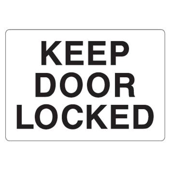 Keep Door Locked Sign - U.S. Signs and Safety - 1