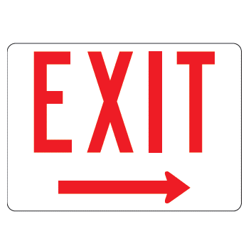 Exit Right Arrow Sign - U.S. Signs and Safety - 1