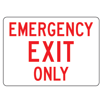 Emergency Exit Only Sign - U.S. Signs and Safety - 1