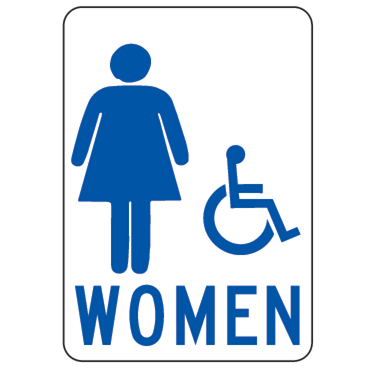 Women Handicapped Sign - U.S. Signs and Safety