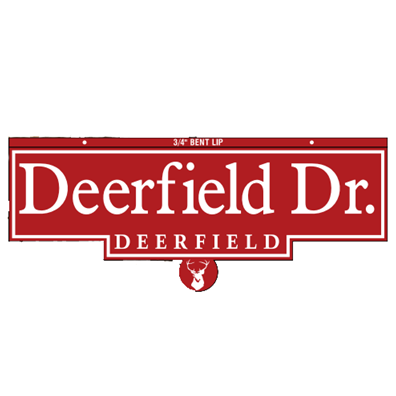 Deerfield Style Street Name Sign - U.S. Signs and Safety - 1
