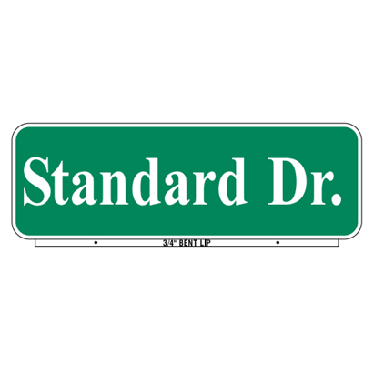 Standard Style Street Name Sign - U.S. Signs and Safety
