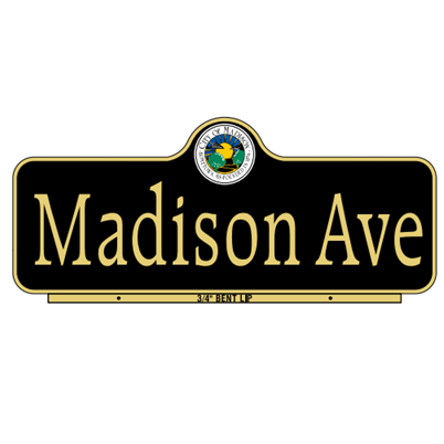 Madison Style Street Name Sign - U.S. Signs and Safety - 1