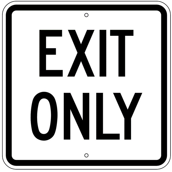Exit Only Sign - U.S. Signs and Safety