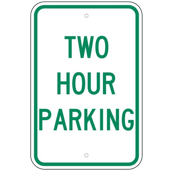 Two Hour Parking Sign - U.S. Signs and Safety