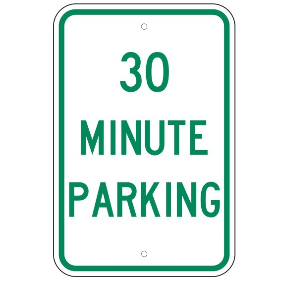 30 Minute Parking Sign - U.S. Signs and Safety