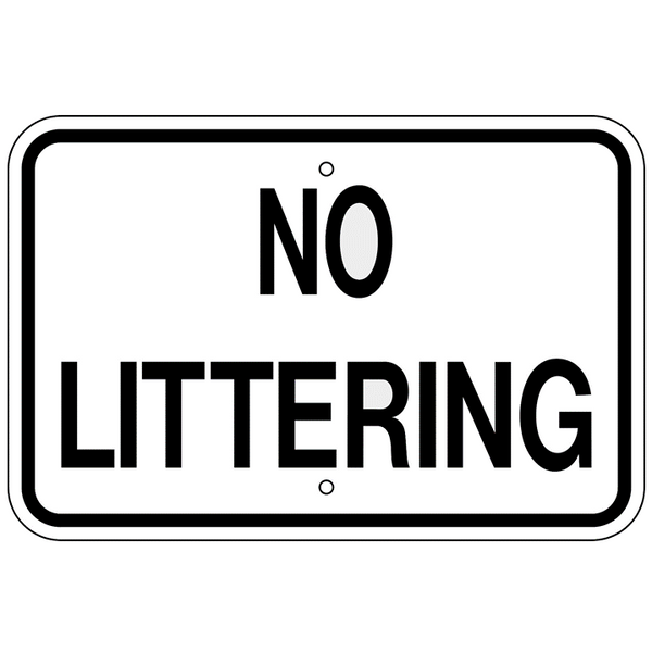 No Littering Sign - U.S. Signs and Safety