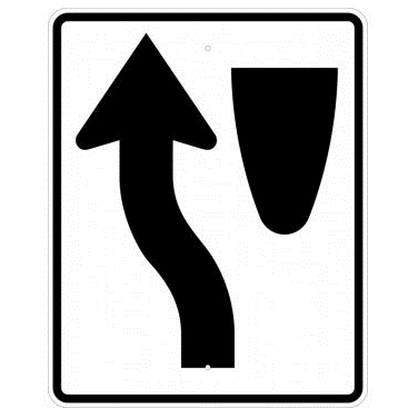 Keep Left Symbol Sign, MUTCD R4-8 - U.S. Signs and Safety