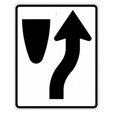 Keep Right Symbol Sign, MUTCD R4-7 - U.S. Signs and Safety
