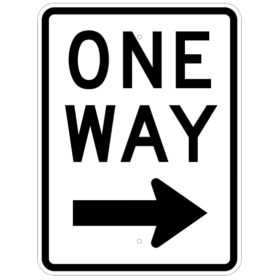 One Way Right Arrow Sign - U.S. Signs and Safety