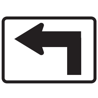 Turn Arrow Symbol Route Marker Sign - U.S. Signs and Safety - 1