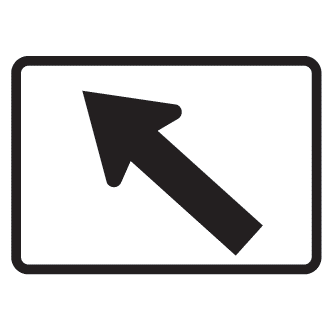 Upward Diagonal Arrow Route Marker Sign - U.S. Signs and Safety - 1