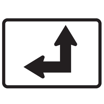 Double Arrow Horizontal/Straight Route Marker Sign - U.S. Signs and Safety - 2