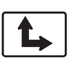 Double Arrow Horizontal/Straight Route Marker Sign - U.S. Signs and Safety - 3