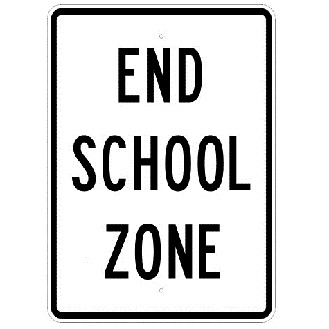 End School Zone Sign - U.S. Signs and Safety